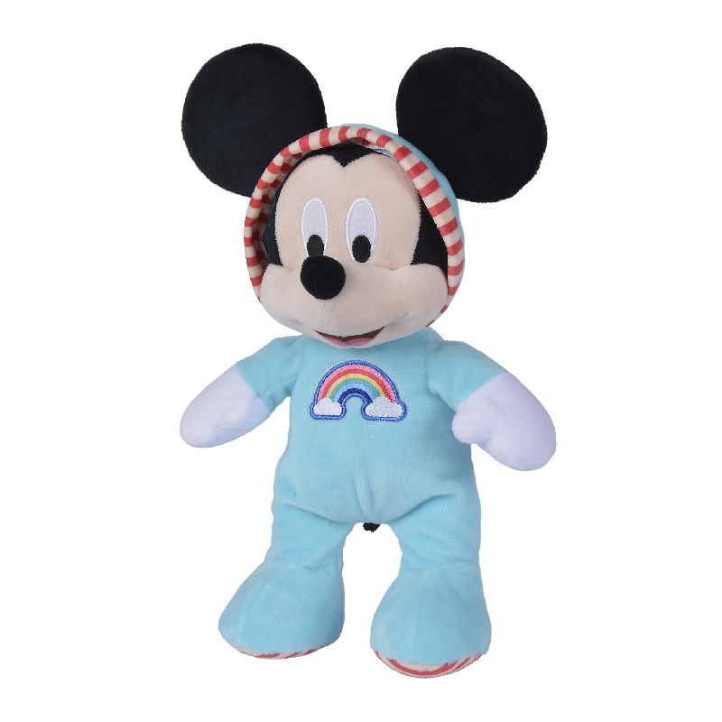  mickey souris peluche pyjama bleu 25 cm 